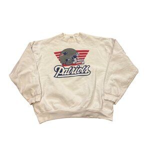 Vintage 1993 New England Patriots NFL Crewneck Sweatshirt Fruit of the Loom XL